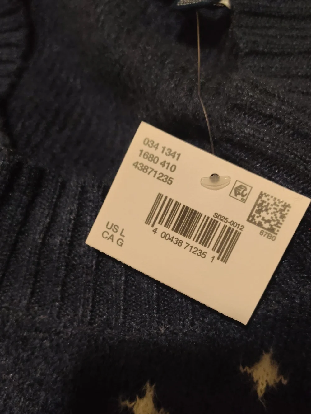 New! American Eagle Snoopy Winter Sweater Navy Blue Cozy Knit Pullover Oversize